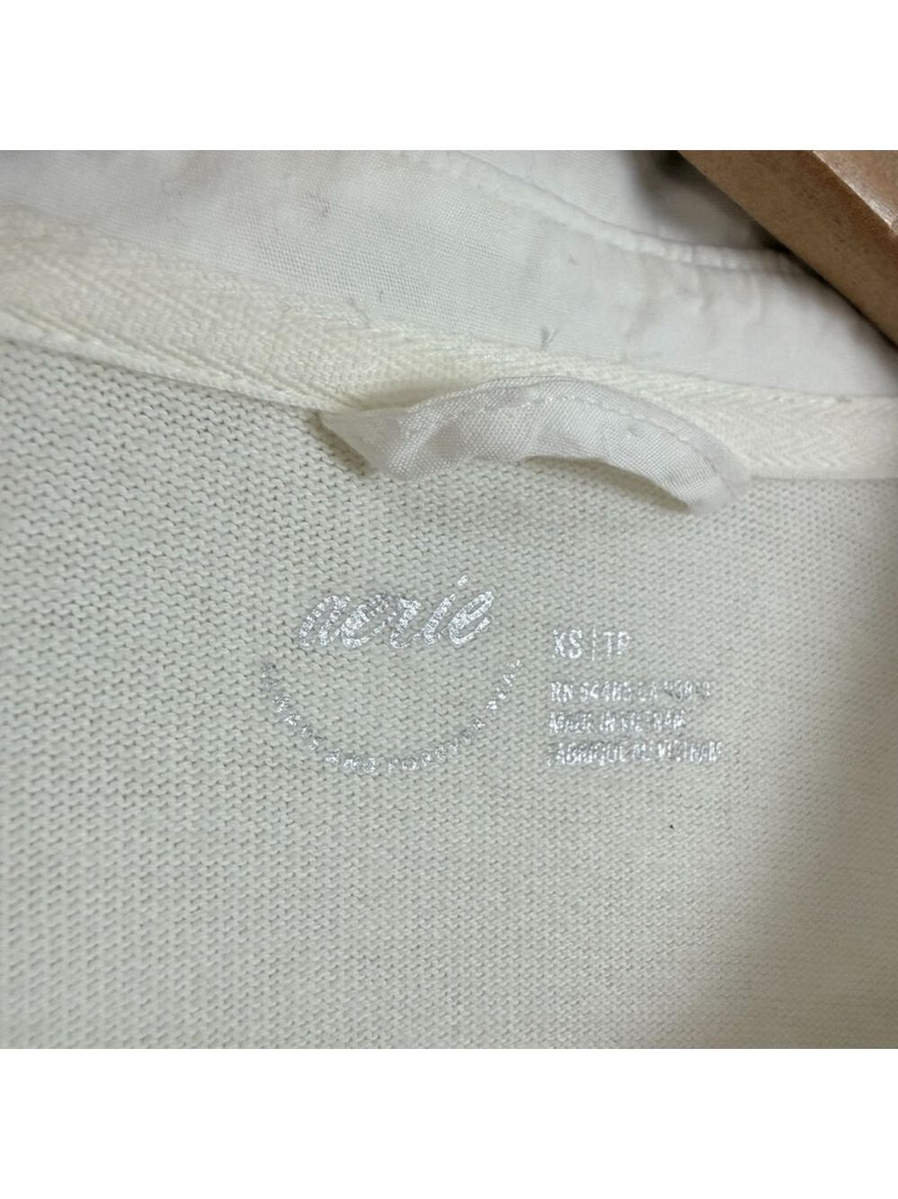 Aerie Collared Sweatshirt White Longsleeves, Casual Top, Sz XS - Picture 14 of 16